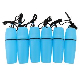 6PCS Kayak Container Bottle ABS Waterproof Portable Kayak Sealed Bottle Dry Canister with Hook Rope for Diving Snorkeling Surfing Kayaking Boatin