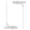 VEVOR Marine Trailer Guide Set, 48'' Flexibly Adjustable Poles, Pair of Steel Supports with PVC Coating, Ideal for Ski, Fishing