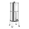 2.25G Gravity-fed Water Filter Countertop System Stainless Steel 2 Filters
