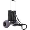 VEVOR Beach Carts for Sand, 23" x 15" Cargo Deck, w/ 13" TPU Balloon Wheels, 165LBS Loading Folding Sand Cart & 33.1" to 51.6" Adjustable Height