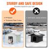 VEVOR Heated Cat House Foldable Kitty Shelter with Heated Pad Green Middle