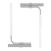 VEVOR Marine Trailer Guide Set, 60'' Flexibly Adjustable, Dual Rust-Resistant Steel Supports with PVC Covering, Ideal for Ski, Fishing
