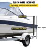 VEVOR Boat Trailer Guide-ons, 40", 2PCS Rustproof Galvanized Steel Trailer Guide ons, Trailer Guides with Black PVC Pipes, Mounting Parts Included