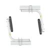 VEVOR Marine Trailer Guide Set, 20.5' Flexibly Adjustable Poles, Pair of Steel Anti-Rust Guides, Durable Roller Support for Ski, Fishing